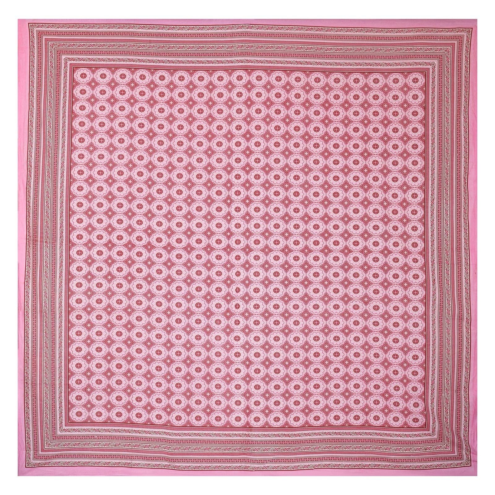 100% Pure Cotton Traditional Printed Bedsheet for Double Bed King Size Bedsheet with 2 Pillow Covers