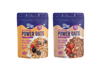 Power Oats | Honey Flavor | No Cooking Required - Ready To Eat | Zero Added Sugar