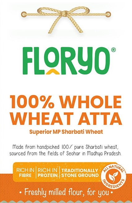 Floryo 100% Whole Wheat Atta (MP Sharbati)