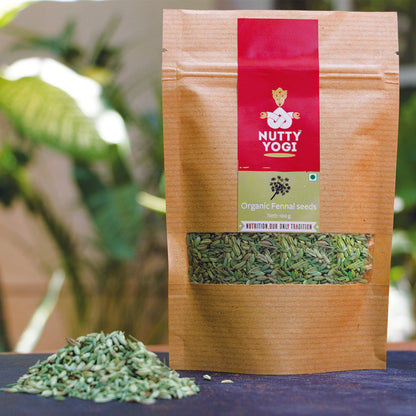 Nutty Yogi Organic Fennel Seeds 100gm