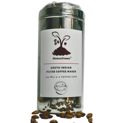 MokkaFarms South Indian Filter Coffee Decoction Maker | Decoction good for multiple Coffee Cups | Stainless Steel |