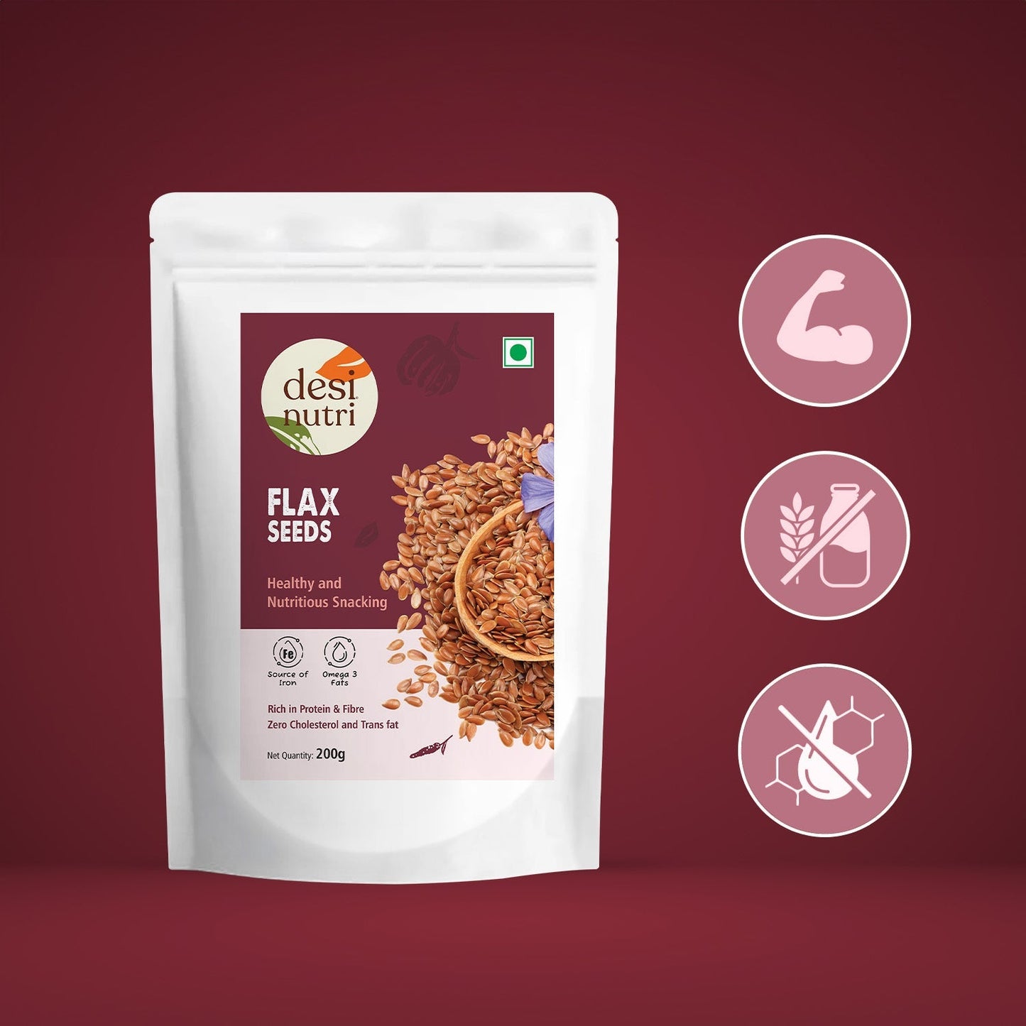 Flax Seeds - 200 Gms
