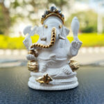 Svastika Four-Armed Ganesha Idol for Car Dashboard
