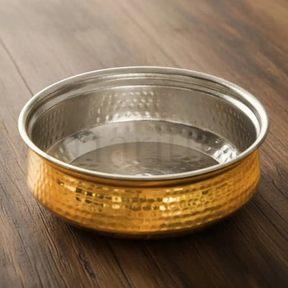 Artarium Brass Lagan with Kalai (Tin Coating) for Dum Cooking