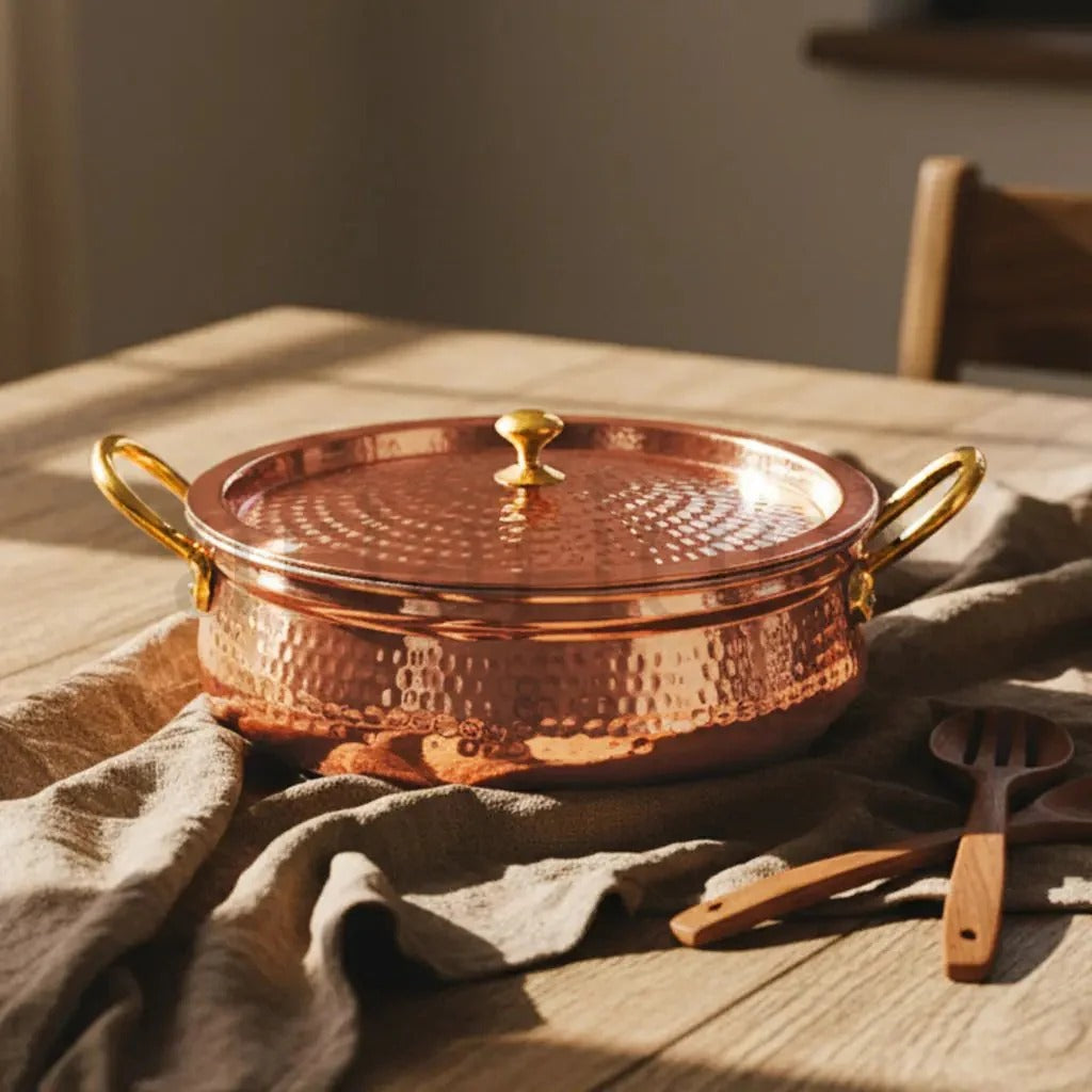 Artarium Copper Handi Traditional Ayurvedic Cooking Pot