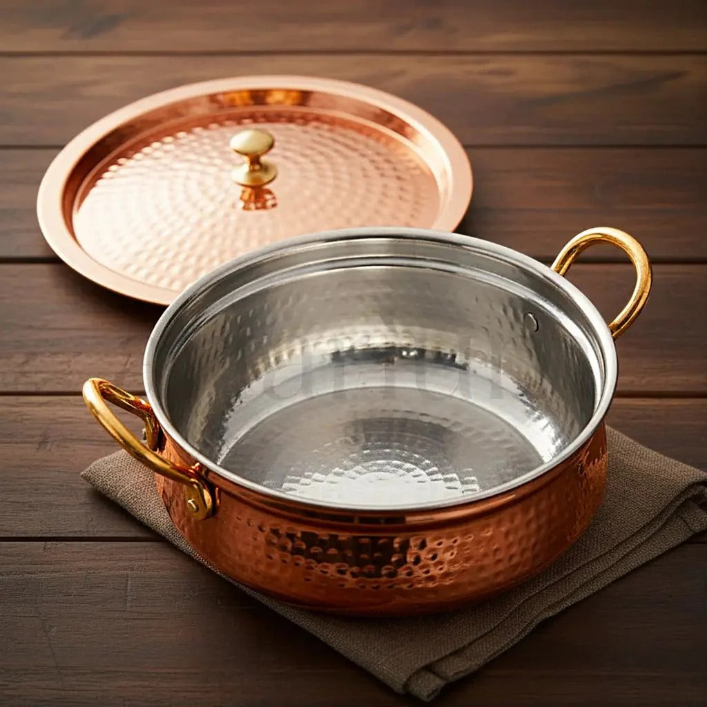 Artarium Copper Handi Traditional Ayurvedic Cooking Pot