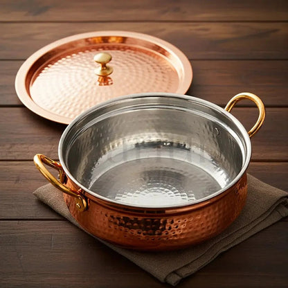Artarium Copper Handi Traditional Ayurvedic Cooking Pot