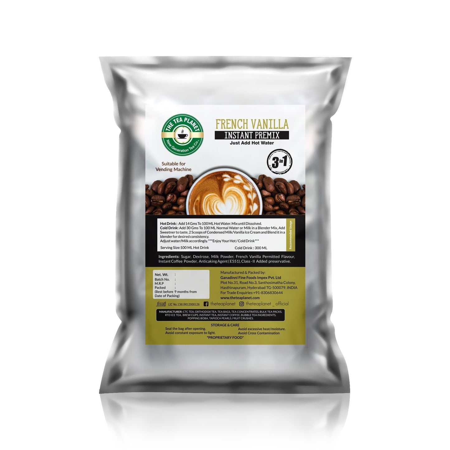 French Vanilla Coffee Instant Premix