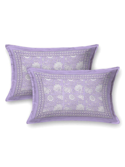 100% Pure Cotton Traditional Printed Bedsheet for Double Bed King Size Bedsheet with 2 Pillow Covers