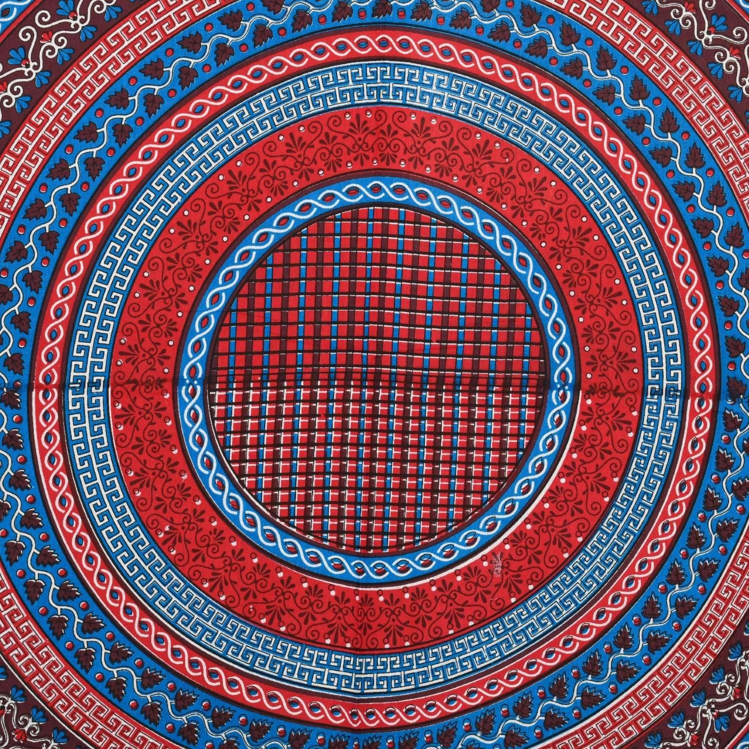 100% Pure Cotton Traditional Printed Bedsheet for Double Bed King Size Bedsheet with 2 Pillow Covers