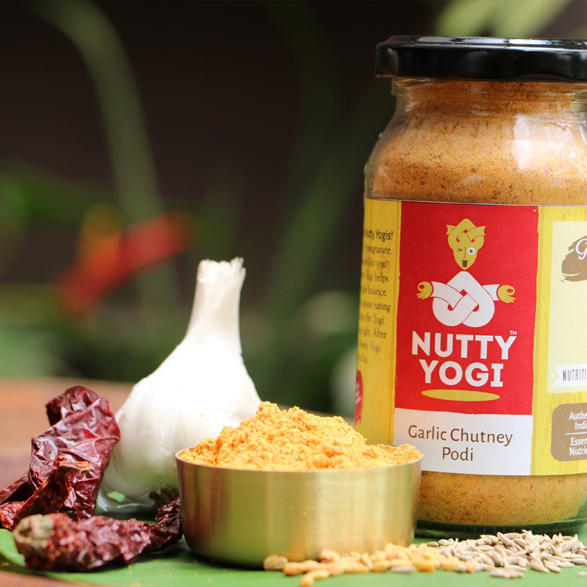 Nutty Yogi Garlic Chutney Podi 125gm