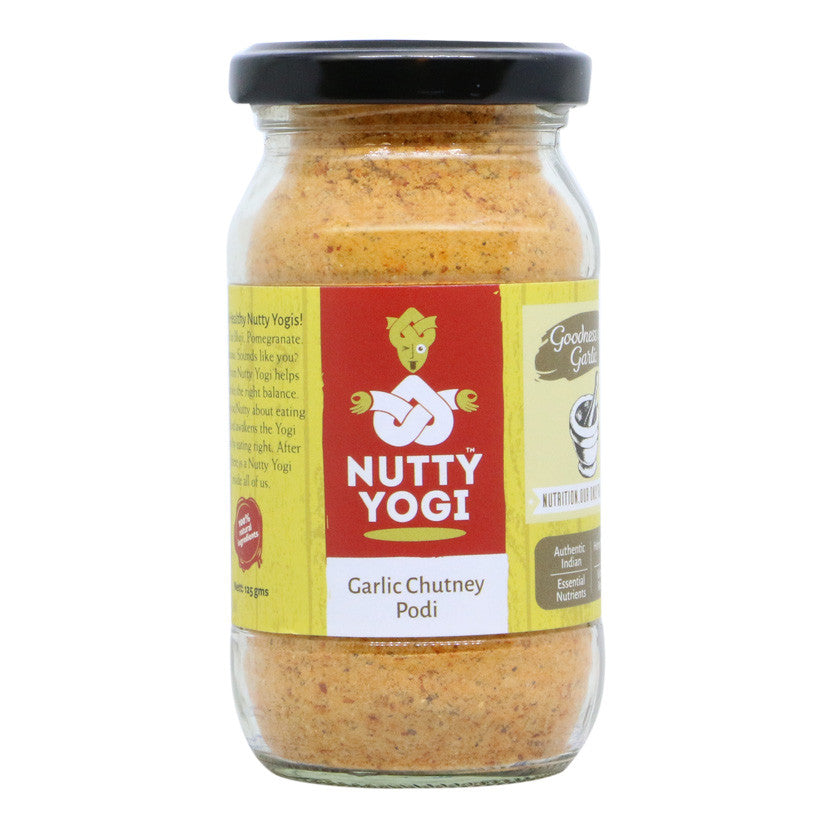Nutty Yogi Garlic Chutney Podi 125gm