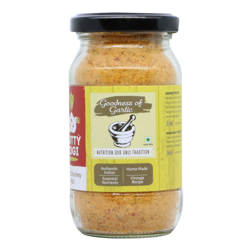 Nutty Yogi Garlic Chutney Podi 125gm