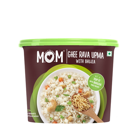 Ghee Rava Upma with Bhujia, 75g - Ready to Eat | Instant Food | No Added Preservatives