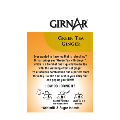 Girnar Green Tea Bags - Ginger