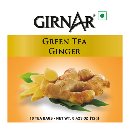 Girnar Green Tea Bags - Ginger