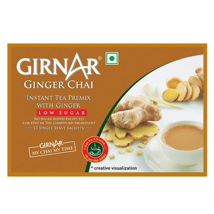 Girnar Instant Tea Premix With Ginger (Low Sugar)