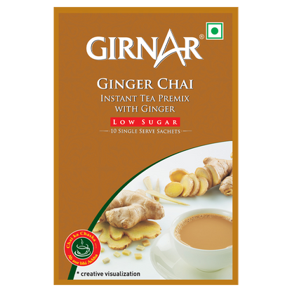 Girnar Instant Tea Premix With Ginger (Low Sugar)