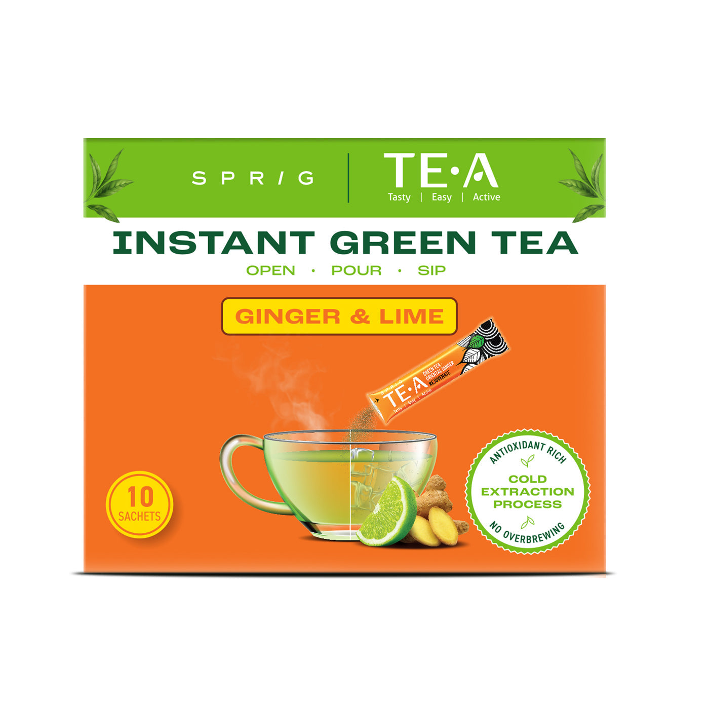 TE.A Instant Green Tea & Oriental Ginger with Lime
