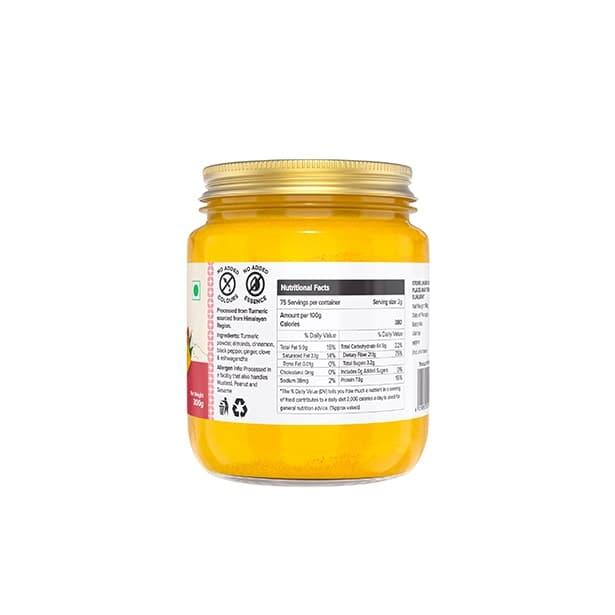 Golden Milk Masala Himalayan Turmeric latte Powder with Natural & Immunizing Spice Blend Himalayan Turmeric, Almonds, Cinnamon, Ginger , Cloves , Ashwagandha & Ground Balck Pepper