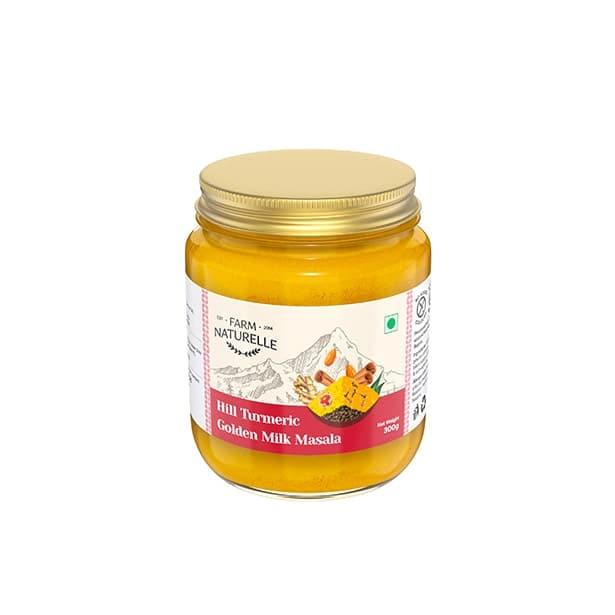 Golden Milk Masala Himalayan Turmeric latte Powder with Natural & Immunizing Spice Blend Himalayan Turmeric, Almonds, Cinnamon, Ginger , Cloves , Ashwagandha & Ground Balck Pepper