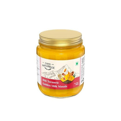 Golden Milk Masala Himalayan Turmeric latte Powder with Natural & Immunizing Spice Blend Himalayan Turmeric, Almonds, Cinnamon, Ginger , Cloves , Ashwagandha & Ground Balck Pepper