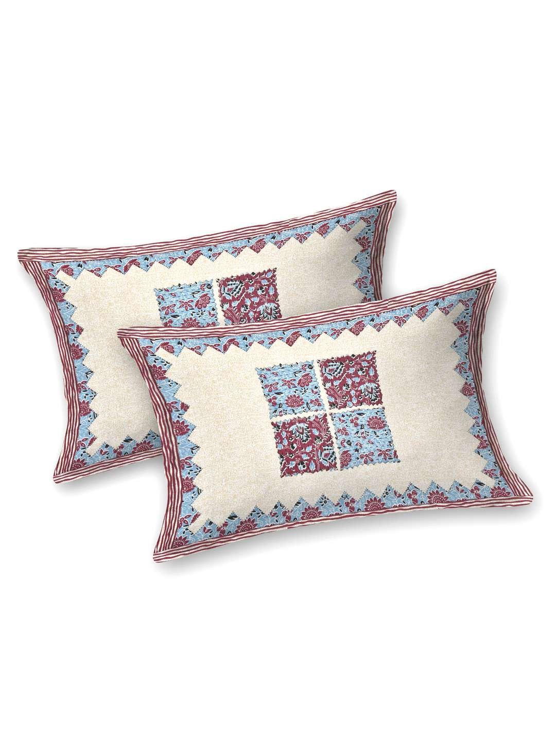 100% Pure Cotton Traditional Printed Bedsheet for Double Bed King Size Bedsheet with 2 Pillow Covers