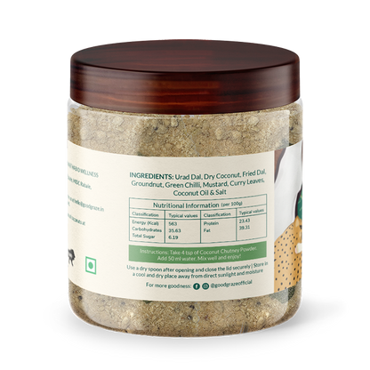 Good Graze Green Chilli Coconut Chutney Powder - 125 gms