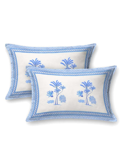 100% Pure Cotton Traditional Printed Bedsheet for Double Bed King Size Bedsheet with 2 Pillow Covers