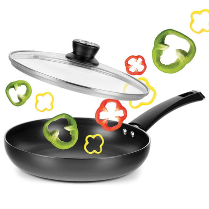 Borosil Hard Anodized Fry Pan with Glass Lid