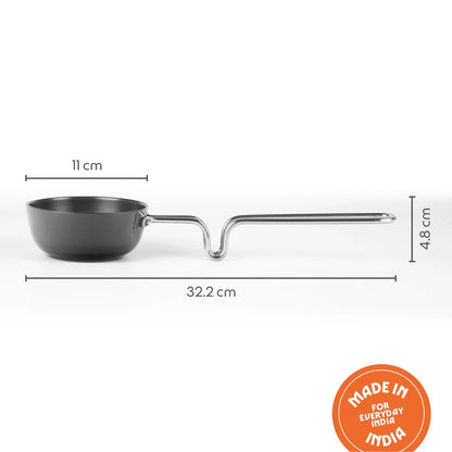 Borosil Hard Anodized Tadka Pan 11cm 300ml