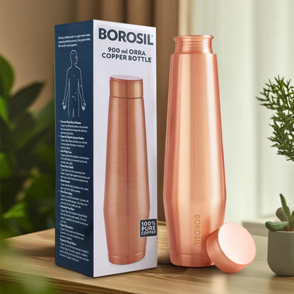 Borosil Orra Plain Copper Bottle 950ml