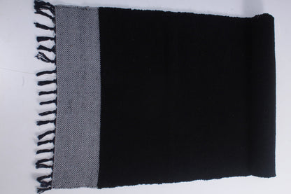 Shramdaan Black Yoga Mate with White Border