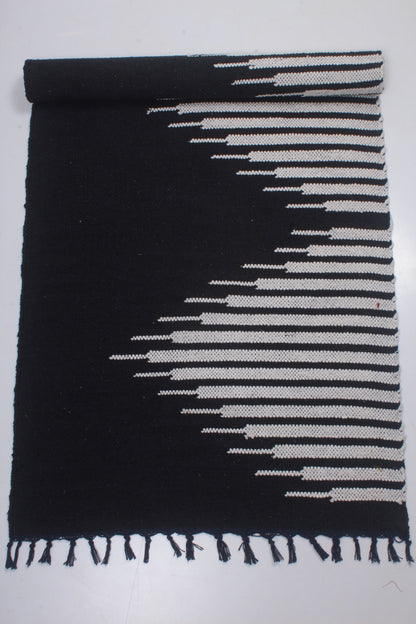 Shramdaan Black Yoga Mate with White Stripes