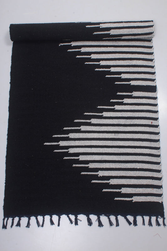 Shramdaan Black Yoga Mate with White Stripes