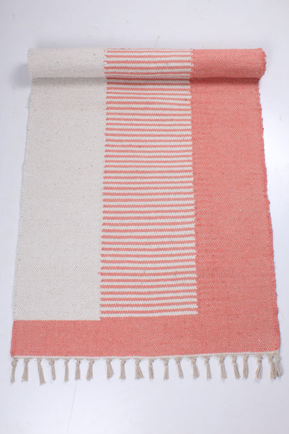 Shramdaan Pink Yoga Mate with White Stripes
