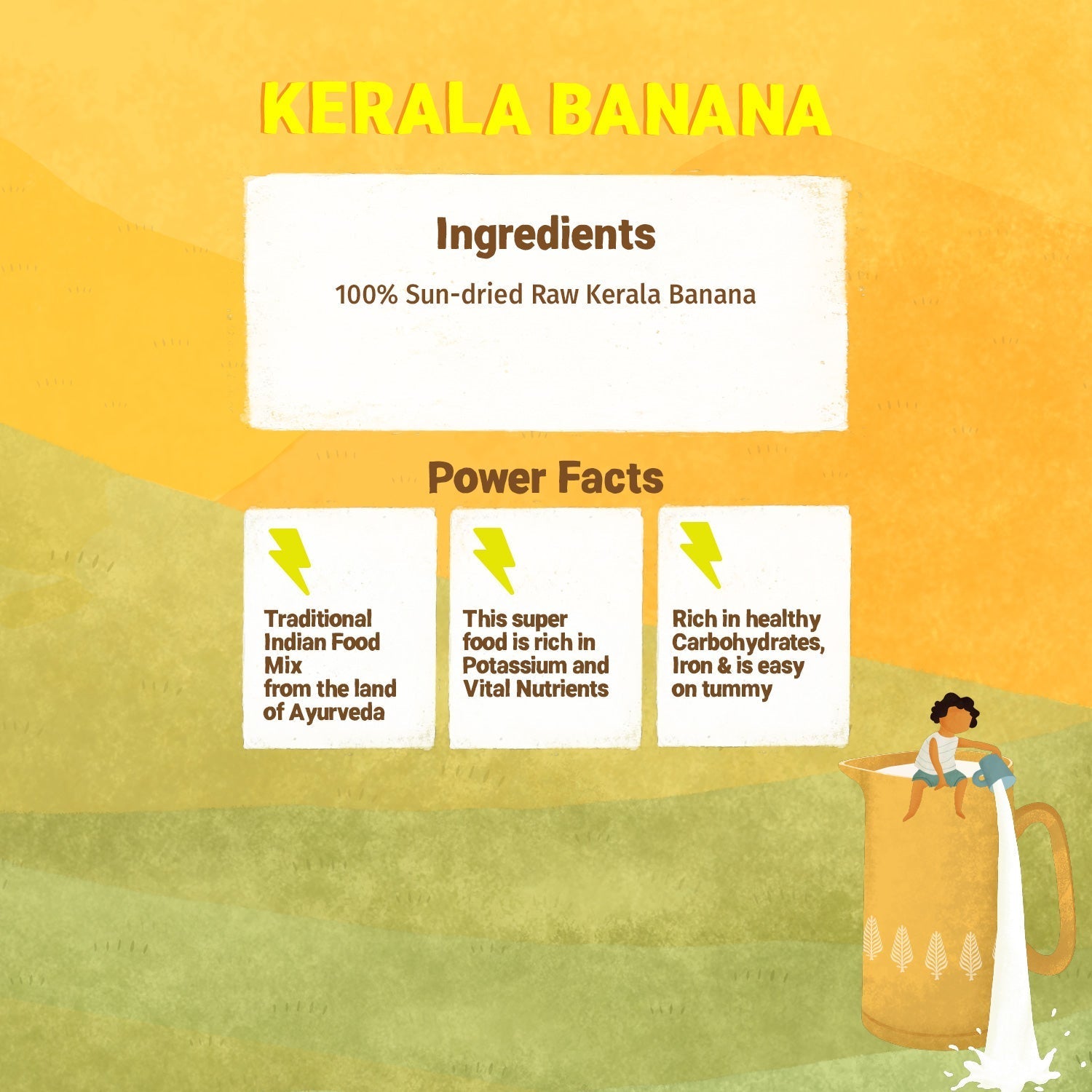 Kerala Banana Powder - Pack of 3