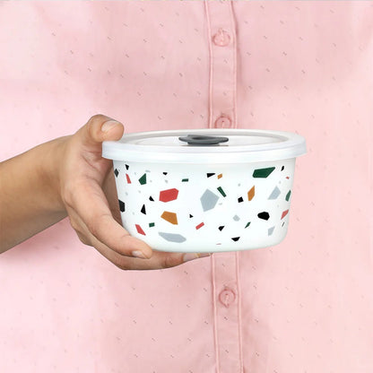 Borosil Larah Opalware Confetti Storage Bowls Set of 2