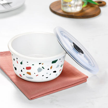Borosil Larah Opalware Confetti Storage Bowls Set of 2