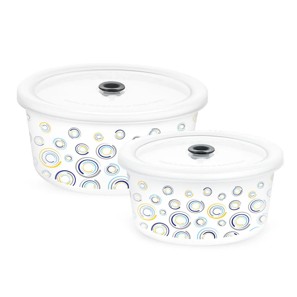 Borosil Larah Opalware Jupiter Storage Bowls Set