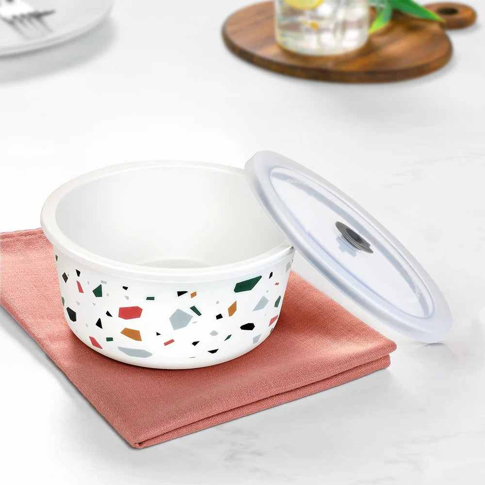Borosil Larah Opalware Lupin Storage Bowls Set (1.2L+800ml+400ml)