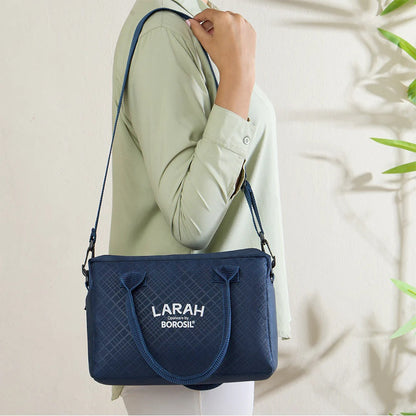 Borosil Larah Lunchbox Set of 4 Blue Bag