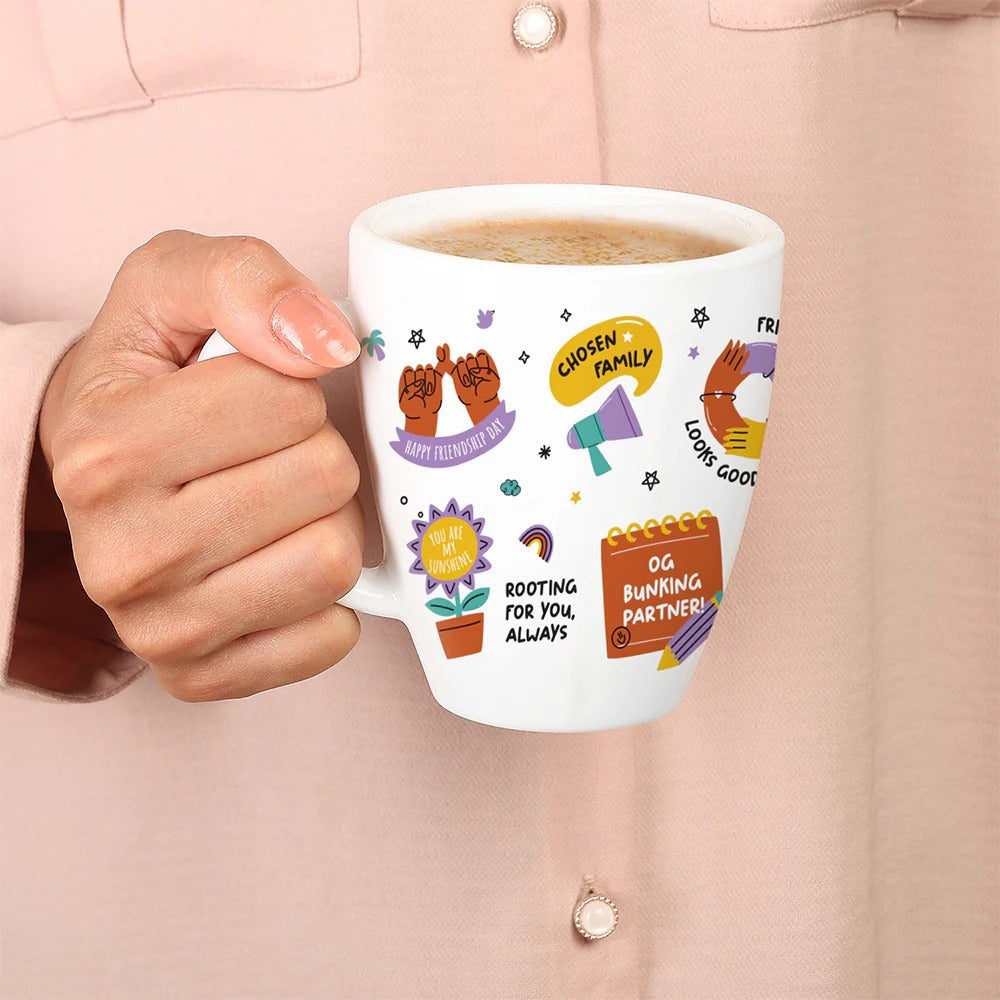 Borosil Larah Friendship Day Opalware Mug Dream 390ml