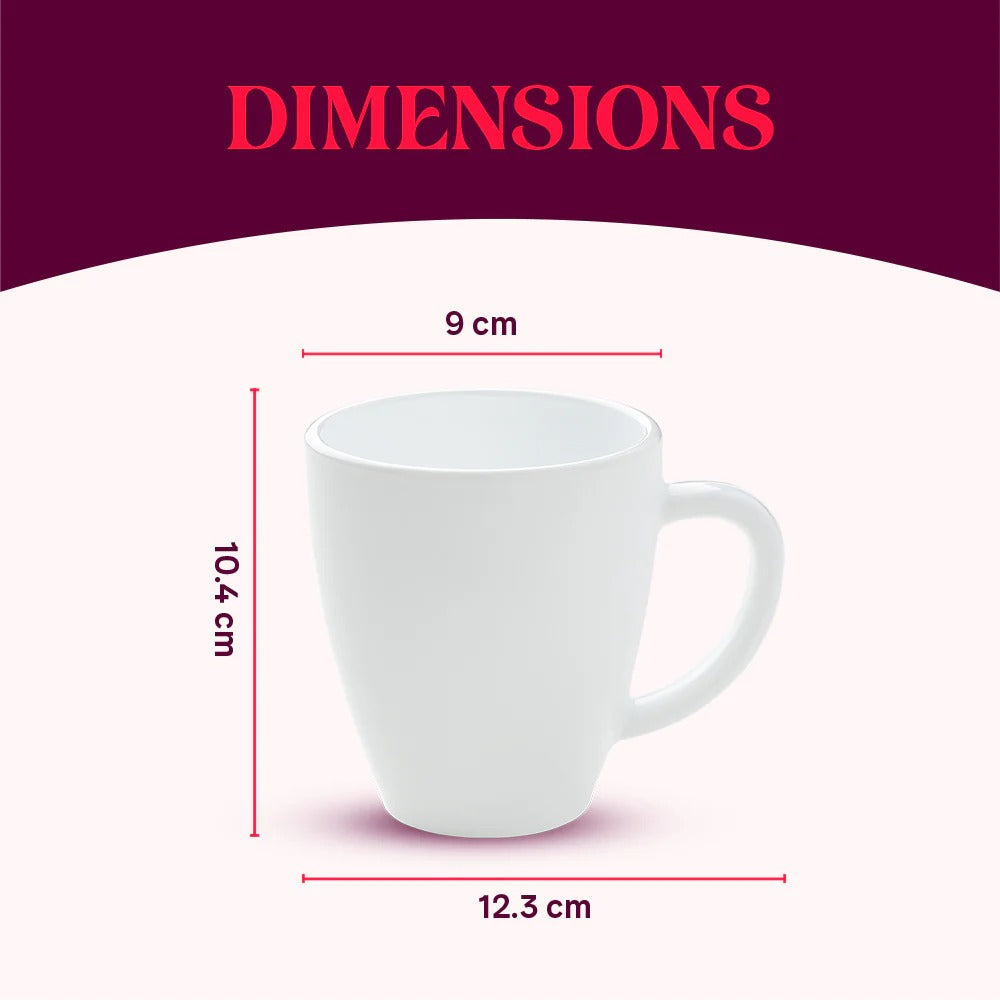 Borosil Larah Friendship Day Opalware Mug Dream 390ml