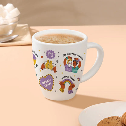 Borosil Larah Friendship Day Opalware Mug Dream 390ml