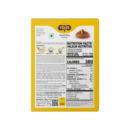 Handwa Instant Mix Flour-Healthy & Tasty, Makes 400g