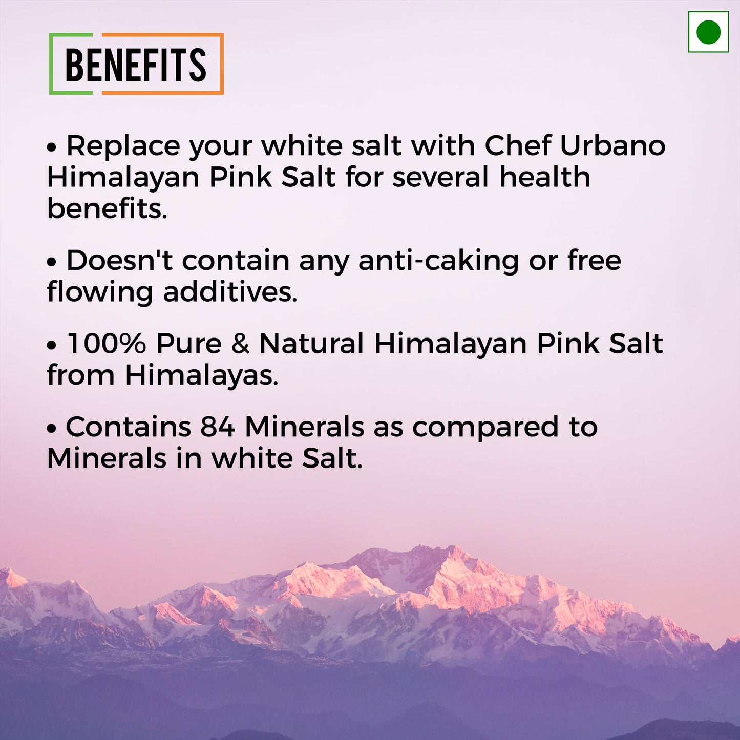 Chef Urbano Himalayan Pink Salt Sprinkler 100 Gms