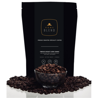 Ground Coffee - French Roast (Very Dark Roast) 100% Arabica - Pack of 250g