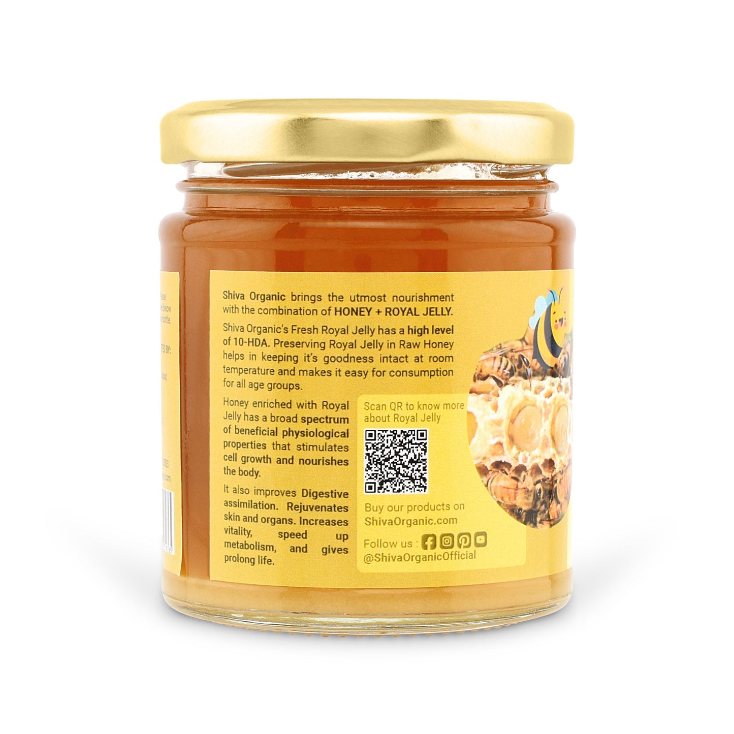 Raw Honey Enriched with 5% Royal Jelly