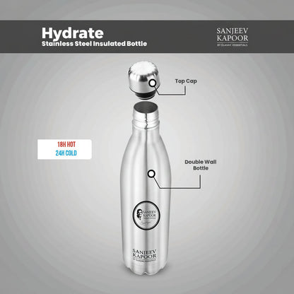 Sanjeev Kapoor by Classic Essentials Hydrate Stainless Steel Insulated Bottle 1000ml